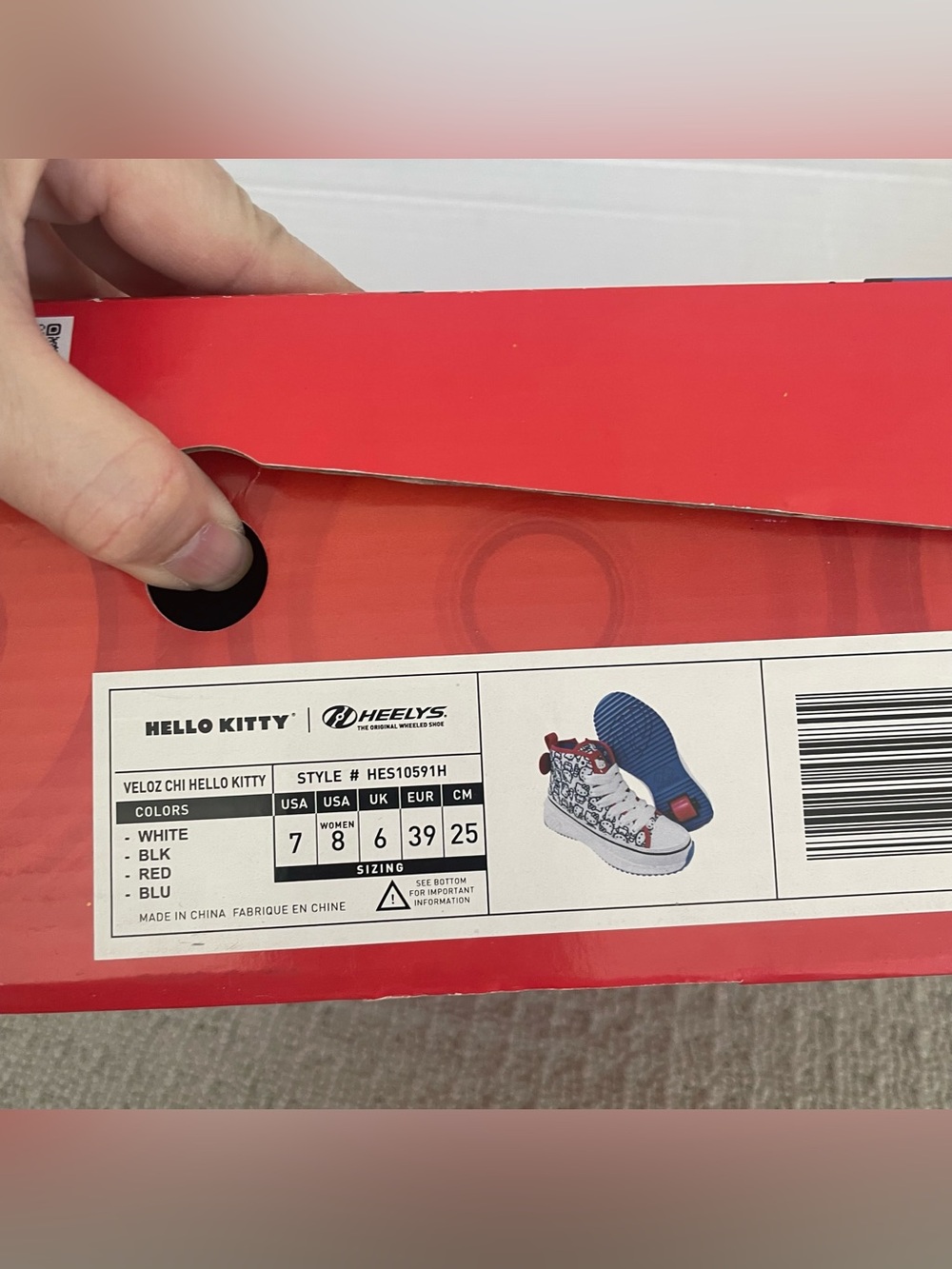 NIB hello kitty heelys veloz chi shoes - Picture 8 of 8